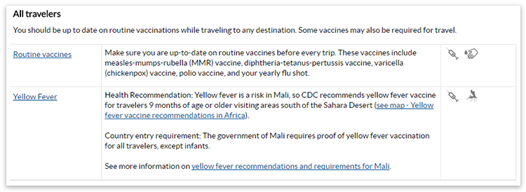 CDC Vaccination Recommendations for Living Abroad
