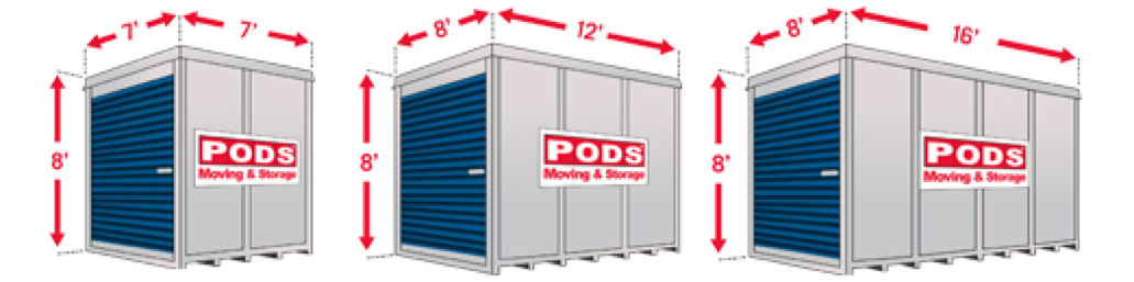 PODS Shipping Container Sizes